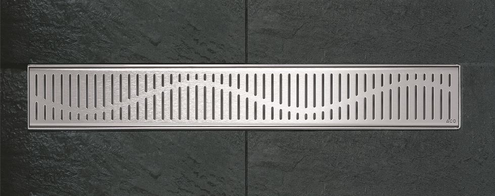 ACO Shower Channel - Wave Grating